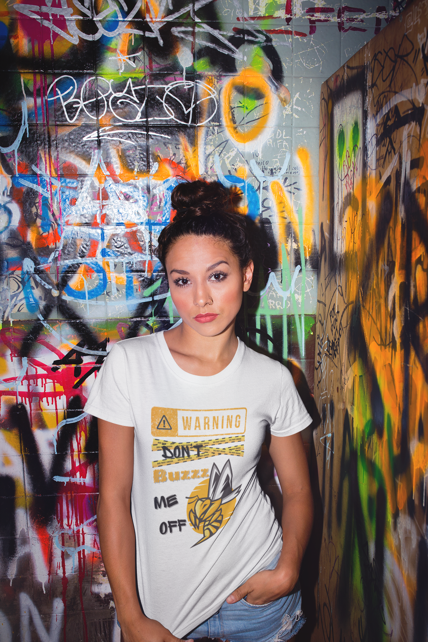 Warning ☢️ Don’t Buzz Me Off  -Unisex Premium t-shirt